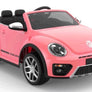 Volkswagen New Beetle Rose Voiture enfant électrique 12 volts monooplace