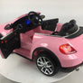 Volkswagen New Beetle Rose Voiture enfant électrique 12 volts monooplace