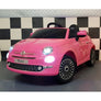 Fiat 500 12 volts voiture enfant électrique rose