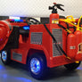 Camion de pompier enfant 12 volts monoplace avec accessoires