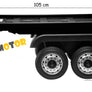 Remorque - Trailer double essieu pour camion Actros ou autre engin