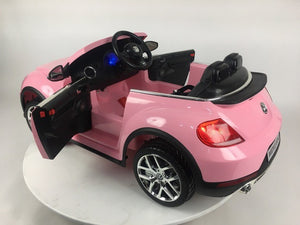 Volkswagen New Beetle  Rose Voiture enfant électrique 12 volts monooplace