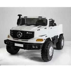 Mercedes Zetros camion électrique enfant 24 volts 2 places blanc