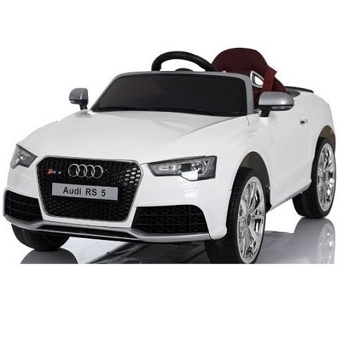 Audi RS 5 voiture enfant électrique 12 volts blanc