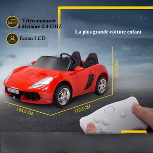 Réplique Panamera ( la plus grande voiture enfant électrique) 2 places + tablette LCD version light 12 volts